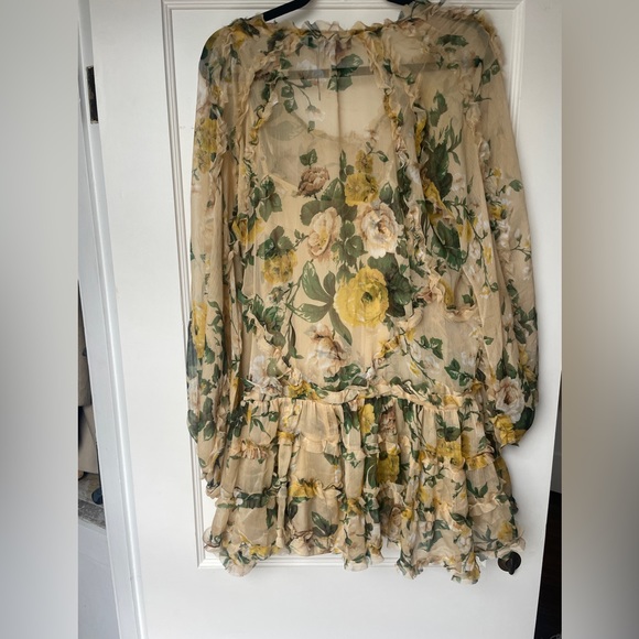 OPT O.P.T Babydoll Dress Size Small Yellow - Picture 3 of 4